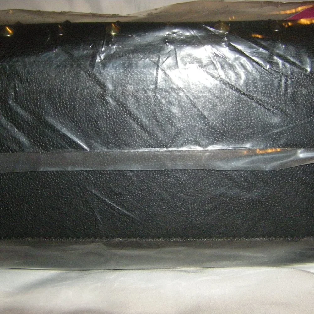 Betsey Johnson Studded Bow Satchel Bag Black Bow Studs + Keychain BB18265 NEW - Picture 13 of 14